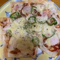 もも☆ピピ's cooksnap of when they made 余った焼売の皮で作る簡単ピザ！.