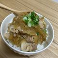 mお家時間自炊する's cooksnap of when they made めんつゆで簡単☆豚丼☆.