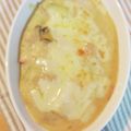4児男子母さんの台所's cooksnap of when they made ネギとキノコのグラタン.
