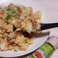 アクセル☆'s cooksnap of when they made 甘く香る新玉ねぎとクミンの納豆チャーハン.