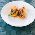 yesmama's cooksnap of when they made 豚バラとじゃがいもの柚子胡椒炒め.
