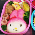 かめピョン's cooksnap of when they made 桜でんぶのマイメロちゃん♪（キャラ弁）.