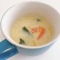 ゆかりりりー's cooksnap of when they made 皮なしウインナーの白だし豆乳スープ.