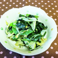 龍青空ママ's cooksnap of when they made ネギとワカメの卵炒め☆減塩☆.