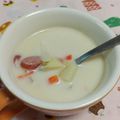 赤い電話's cooksnap of when they made 濃厚でまろやか～★味噌入り豆乳スープ.
