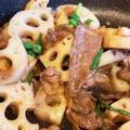 クックGDQISS☆'s cooksnap of when they made れんこんと牛肉のオイスター炒め.