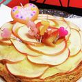 ジェジュンの巫女's cooksnap of when they made おもてなし♥️りんごとバナナの薔薇ケーキ.