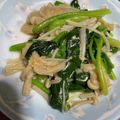 クックHNHPT2☆'s cooksnap of when they made 簡単ソテー☆ほうれん草とえのきバター炒め.