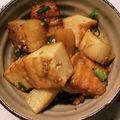 あきりんりん♪'s cooksnap of when they made おうち居酒屋。厚揚げと山芋のコロコロ焼き.