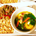 ame-ikuru's cooksnap of when they made 簡単！エビとほうれん草の具沢山スープ.