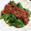 τомоко's cooksnap of when they made 青野菜が進んじゃう♡梅肉ソース.