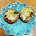 Emihann's cooksnap of when they made しいたけの大葉マヨチーズ焼き.
