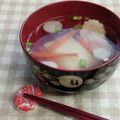 umemodoki's cooksnap of when they made 松茸の味お雑煮.