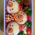 リリカちゃんママ's cooksnap of when they made 【キャラ弁】簡単小鳥おにぎり。.