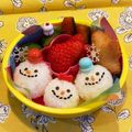 hime's cooksnap of when they made キャラ弁＊簡単♪クリスマストリオ弁当.