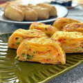 きっかママ's cooksnap of when they made 桜えびとハムと小葱のオム玉子.