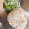 にこちゃんち's cooksnap of when they made Ｃａたっぷり♡桜海老とチーズのおにぎり.