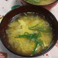赤い電話's cooksnap of when they made ぐーたら娘の味噌汁＊玉ねぎと玉子の味噌汁.