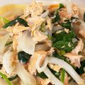 CahorineD's cooksnap of when they made サーモンとほうれん草のクリームうどん.