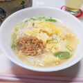 ぱふ's cooksnap of when they made なめ茸かきたまにゅうめん♪.