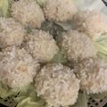 ポメちょん's cooksnap of when they made ホカホカ♪鶏ひき肉の餅米焼売.