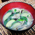 料理男子部's cooksnap of when they made とろとろ☆茄子とほうれん草のみそ汁.