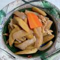 gohanちゃん's cooksnap of when they made 豚バラごぼうとこんにゃくの甘辛炒め.