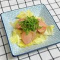 ゆづキッチン's cooksnap of when they made 春キャベツとサーモンのちゃんちゃ焼き.