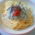 なぽりたん＊'s cooksnap of when they made しらすと梅の冷たいパスタ.