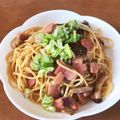 水玉ぱじゃま's cooksnap of when they made ナスとベーコンのポン酢パスタ.