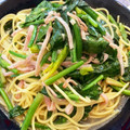 パッシーユ's cooksnap of when they made 簡単♪ほうれんそうとベーコンの和風パスタ.