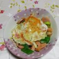 くネコまろす's cooksnap of when they made サッポロ一番 パリパリチーズ魚ニソ焼そば.