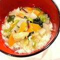 悠LOVE航's cooksnap of when they made 風邪の日に食べる野菜たっぷり栄養お粥☆.
