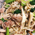 ゆゆっちゃ's cooksnap of when they made 小松菜ともやしの豚肉オイマヨ炒め.