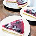 ちえたろう's cooksnap of when they made レアチーズ風ブルーベリーヨーグルトケーキ.