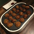 まんだちゃん's cooksnap of when they made ♡たこ焼き器で一緒に焼きおにぎり♡タコパ.
