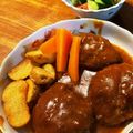 クック31OFJ9☆'s cooksnap of when they made 手作りデミグラで☆煮込みハンバーグ.