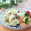 runa10's cooksnap of when they made ヘルシー☆和風チキンライス.