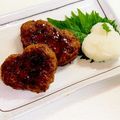 はちみつlove's cooksnap of when they made 我が家のこだわり照り焼きハンバーグ.