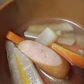 ぱにぱる's cooksnap of when they made あったか♡大根と人参ウインナーのスープ♡.