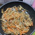 MIHO＊Akmt's cooksnap of when they made 白滝油揚げでカサ増♪牛蒡と人参のきんぴら.