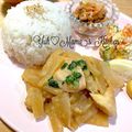 YUH♡ママ's cooksnap of when they made 簡単！鶏むね肉と大根のピリッと甘辛炒め.