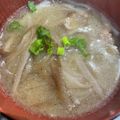 わたるんママ's cooksnap of when they made 炒めごぼうの絶品！お味噌汁.