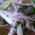 まなpin's cooksnap of when they made おつまみに♪薄ピンク♡長芋のゆかり和え.