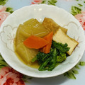 にきけん's cooksnap of when they made 大根と厚揚げの煮物♡.