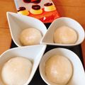 Rika☆Rin's cooksnap of when they made ひんやり・とろ～り♡簡単≪プリン大福≫.
