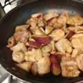ナナこん's cooksnap of when they made 鶏肉とさつまいもと蓮根の黒酢炒め.