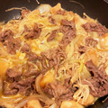 ばたこキッチン's cooksnap of when they made 簡単！すき焼き風牛肉とえのきの卵とじ！.