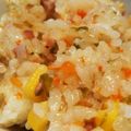 ayatake23's cooksnap of when they made さらに簡単！炊飯器☆de☆ベーコンピラフ.
