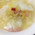 ばたみそーぱん☆'s cooksnap of when they made 大根おろしと白菜とベーコンのスープ.